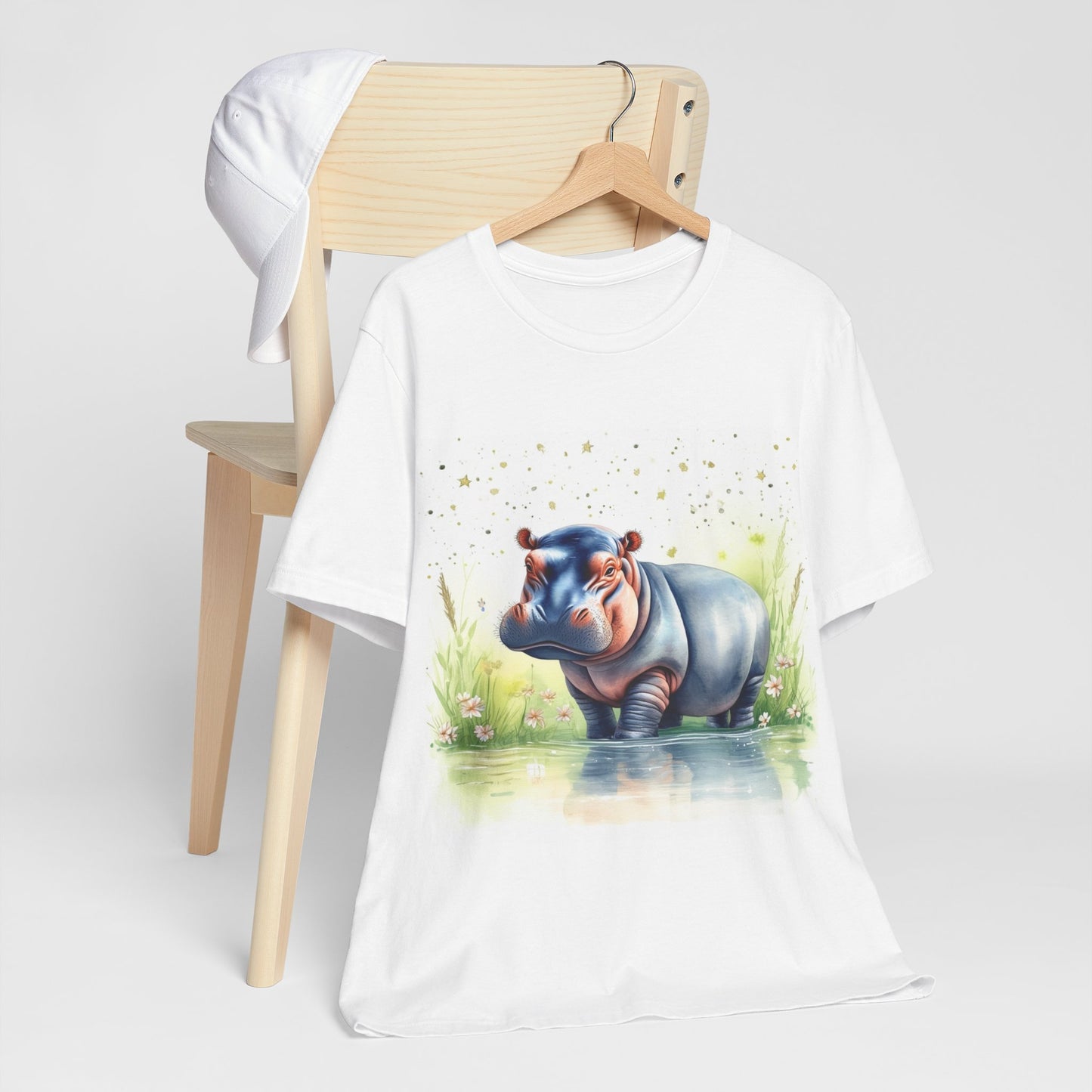 Cute Hippo Unisex Jersey Short Sleeve Tee