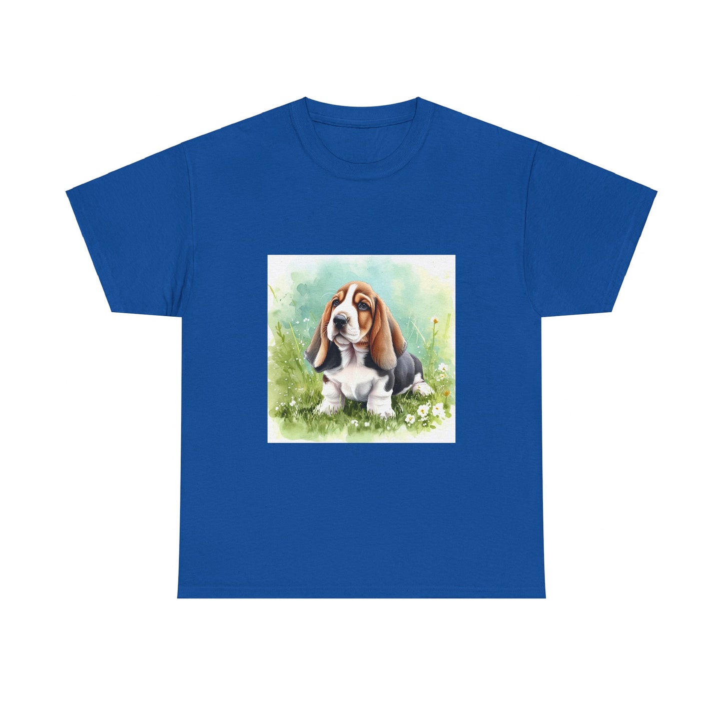 Basset Hound Unisex Heavy Cotton Tee