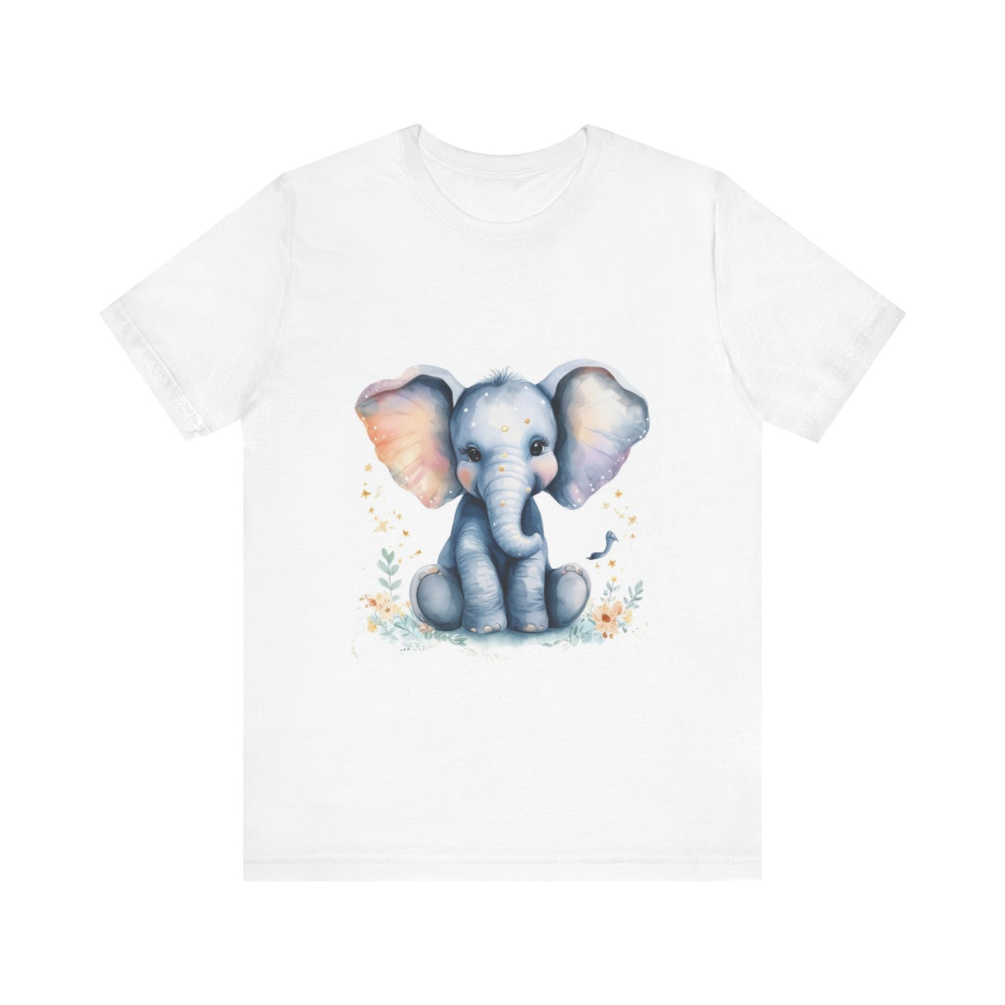 Adorable Baby Elephant Unisex Jersey Short Sleeve Tee