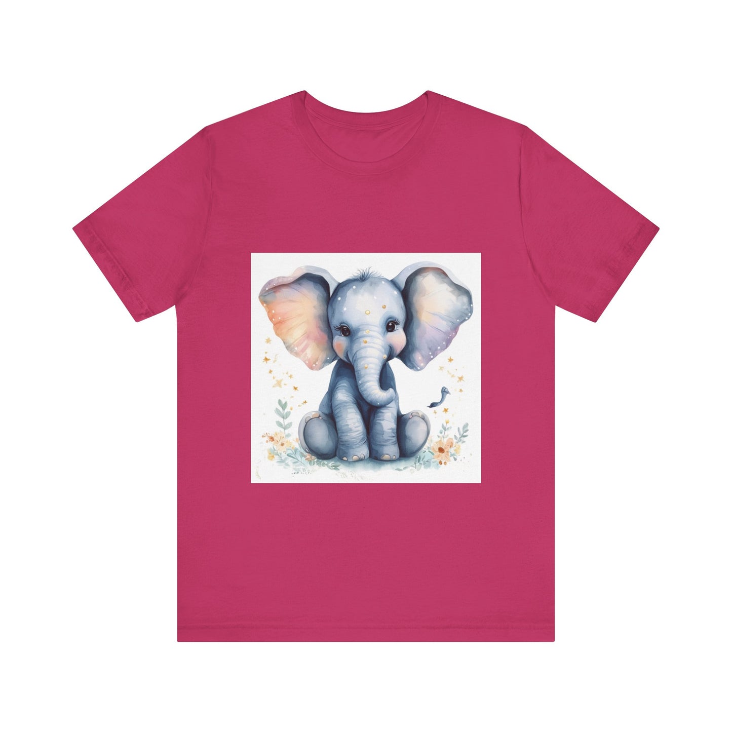 Adorable Baby Elephant Unisex Jersey Short Sleeve Tee