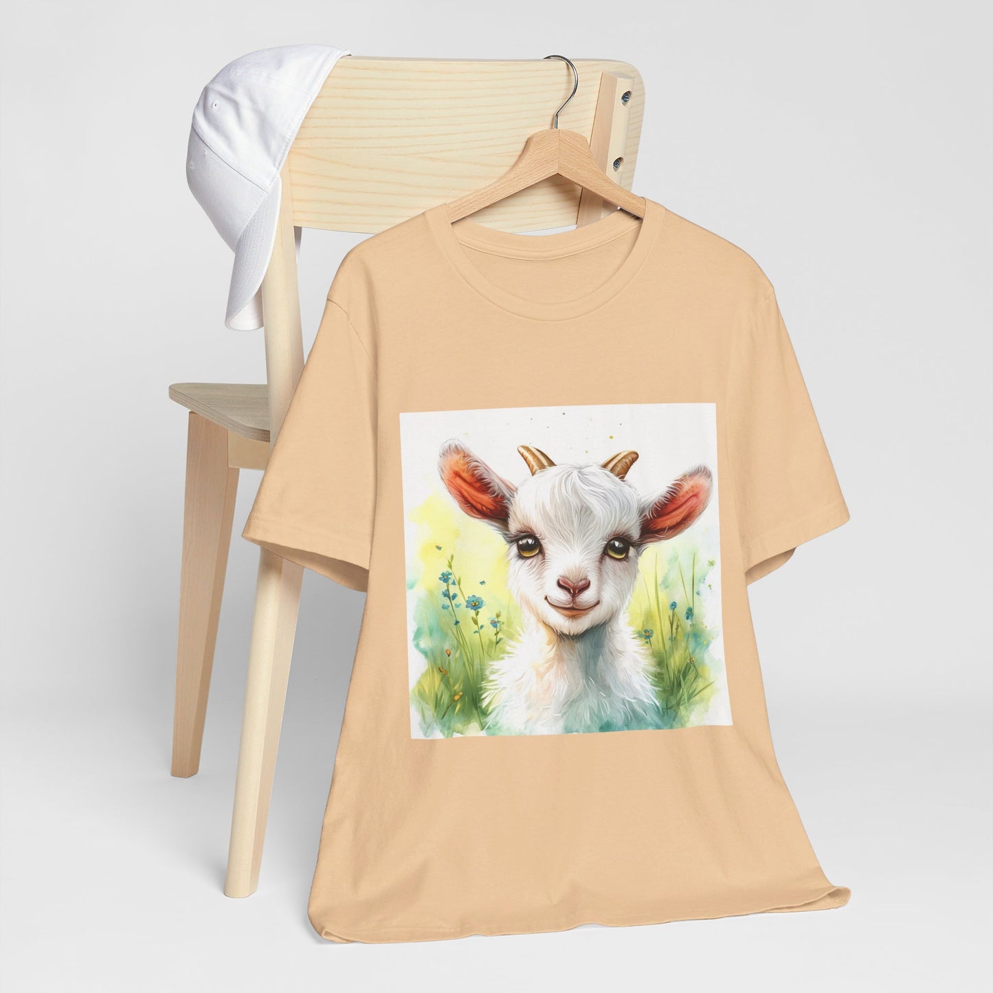 Cute Cartoon Goat Unisex Jersey Short Sleeve Tee