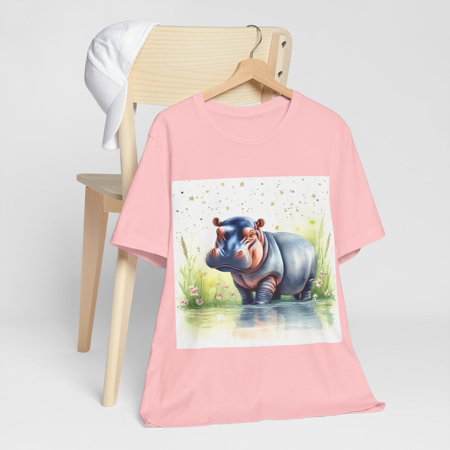 Cute Hippo Unisex Jersey Short Sleeve Tee