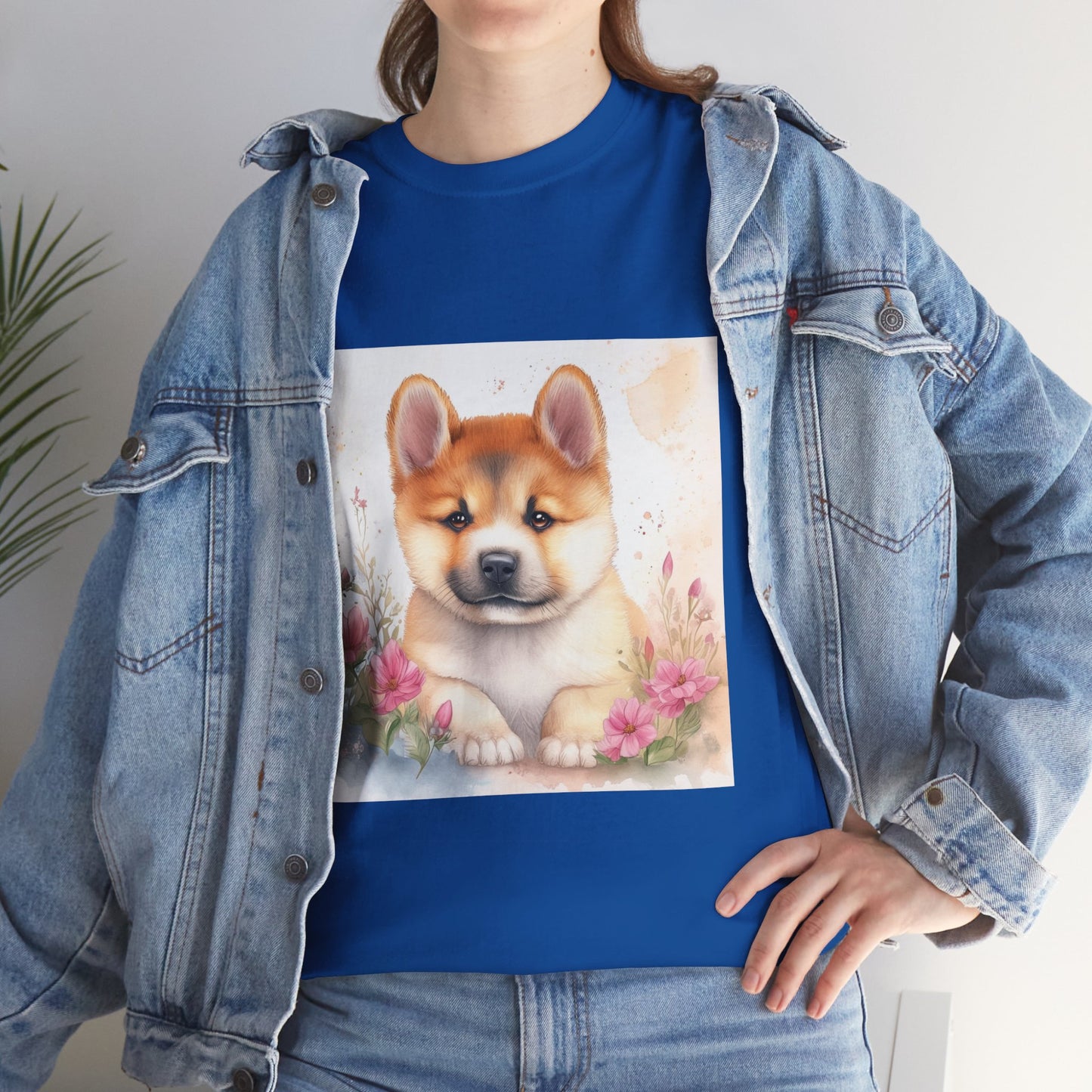 Akita Puppy Unisex Heavy Cotton Tee