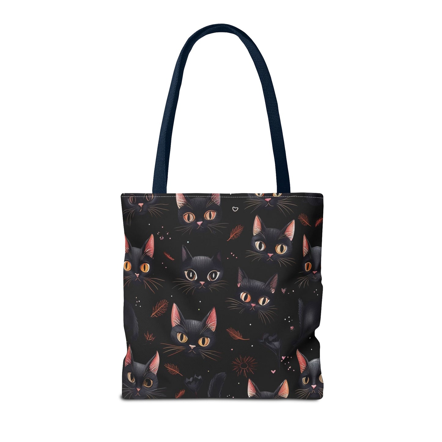 Cute Black Cat Pattern Tote Bag (AOP)