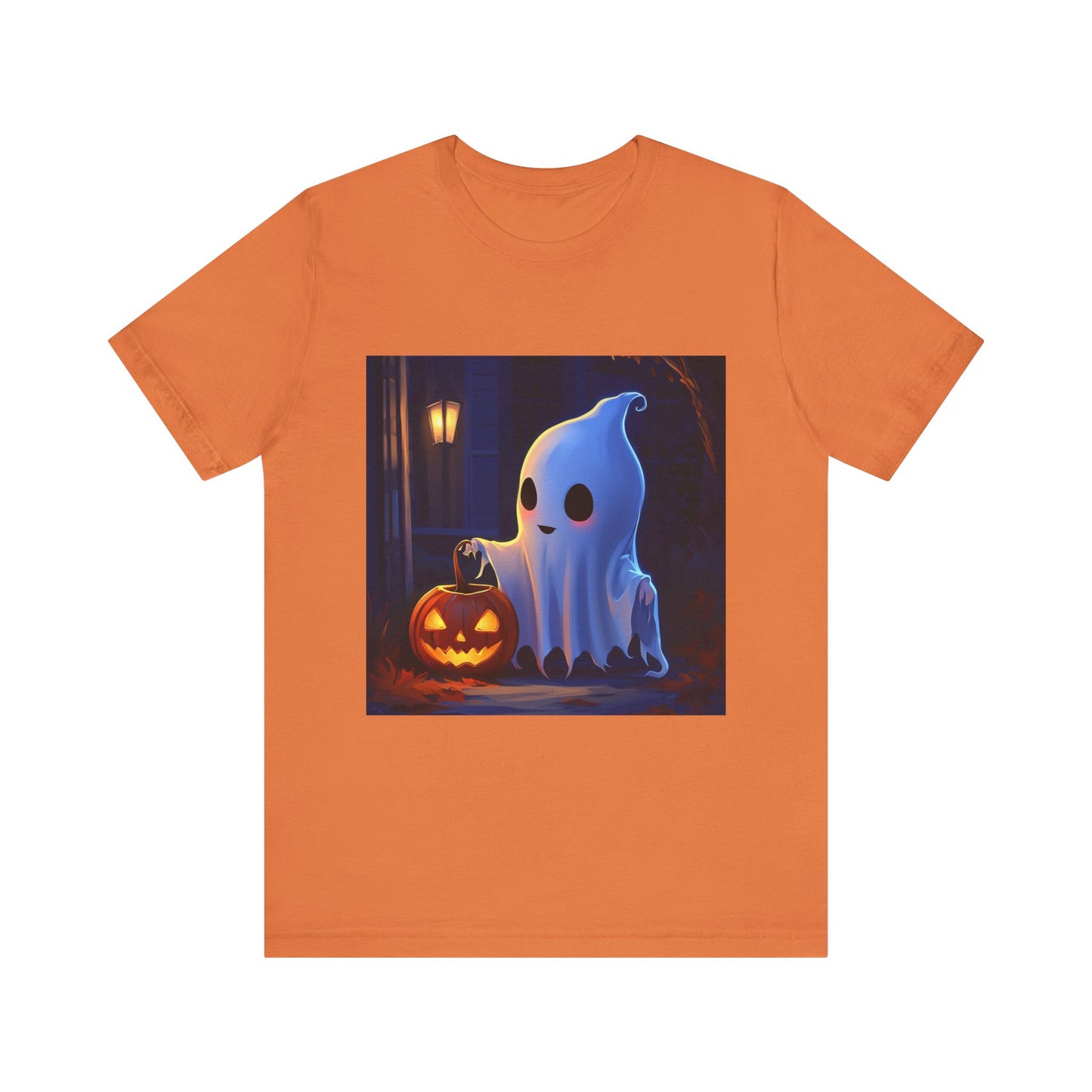 Cute Ghost Trick or Treating Unisex Jersey Short Sleeve Tee