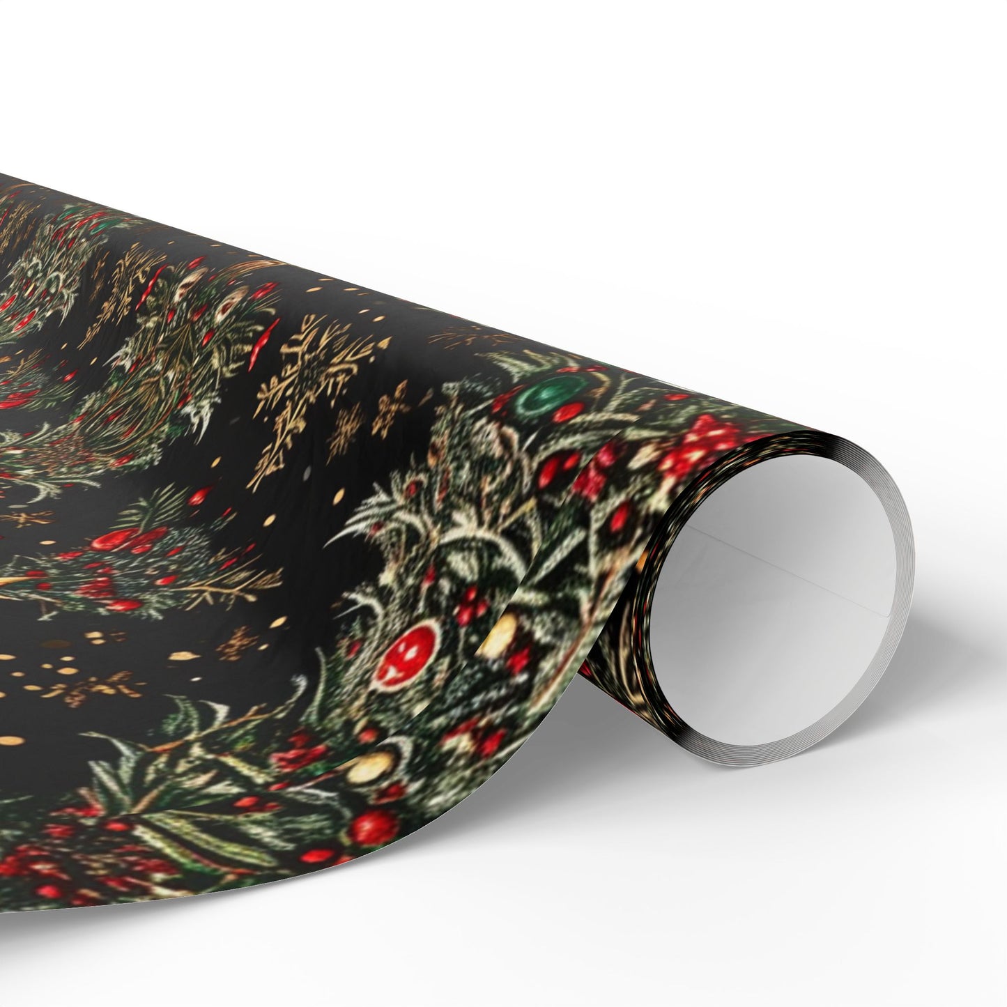 Dark Christmas Tree Pattern Wrapping Papers