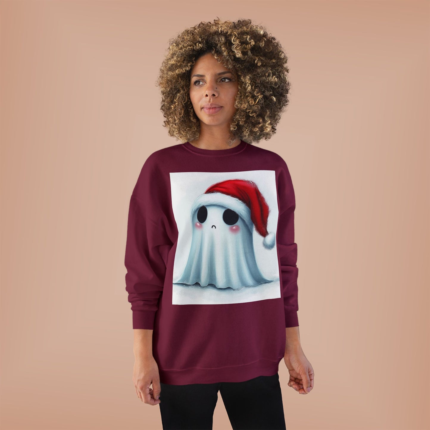 Holiday Ghost Unisex EcoSmart® Crewneck Sweatshirt