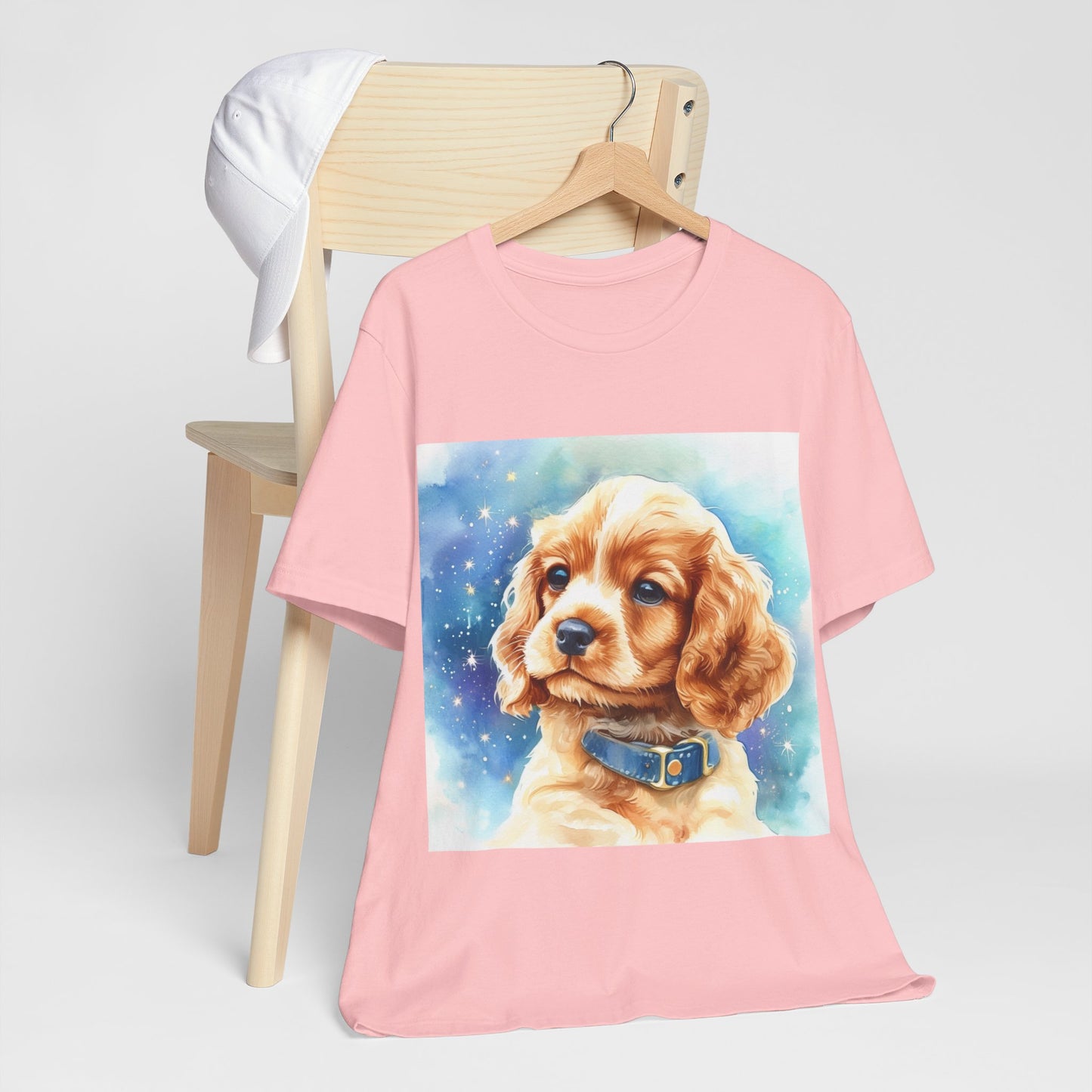 Starry Cocker Spaniel Unisex Jersey Short Sleeve Tee