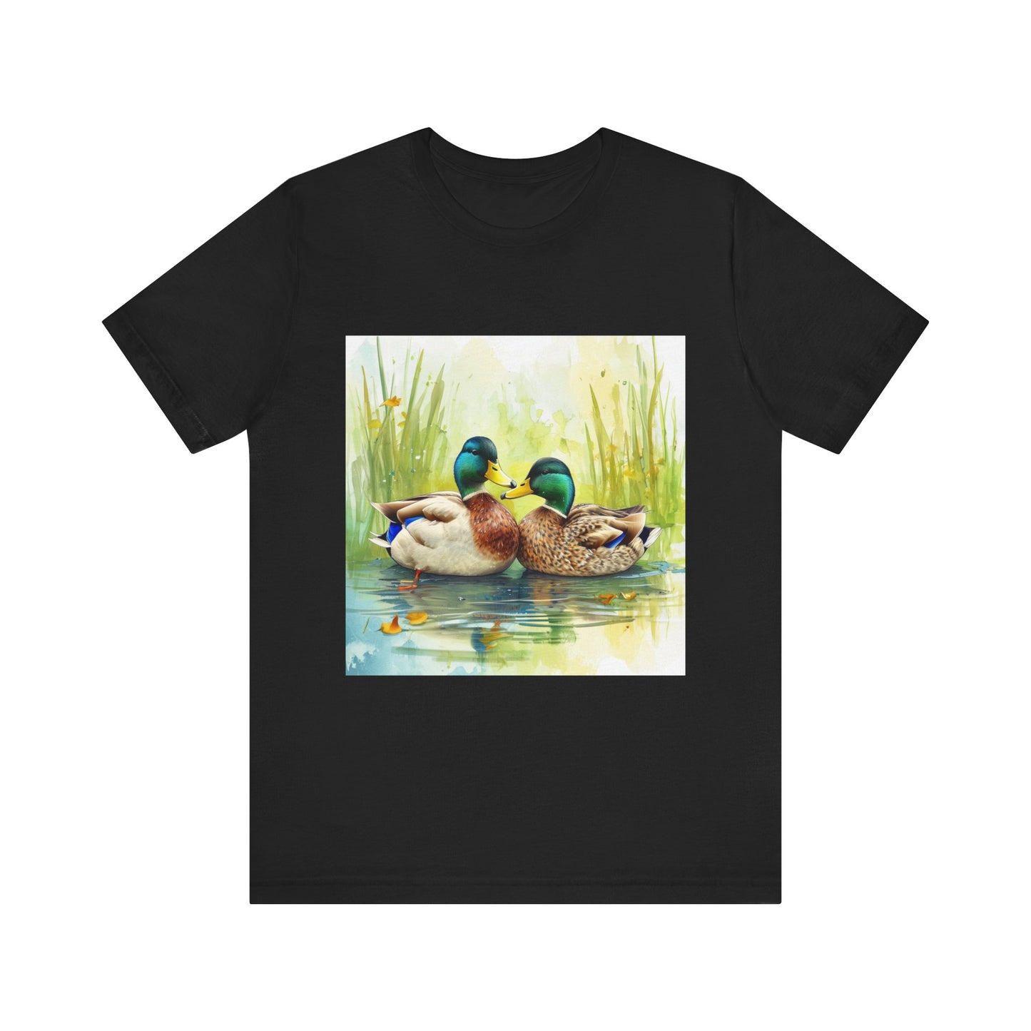 Cute Mallard Ducks Unisex Jersey Short Sleeve Tee