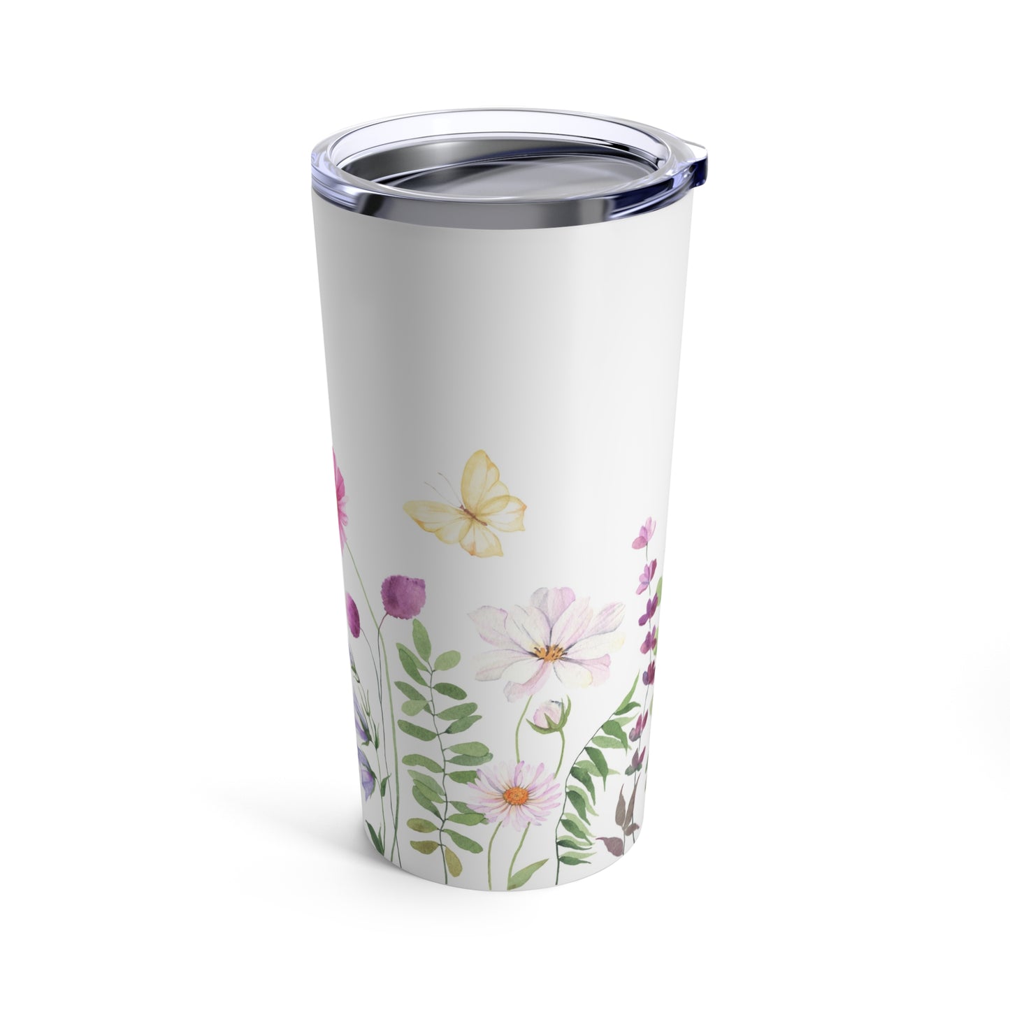 Pink Wildflower Tumbler 20oz