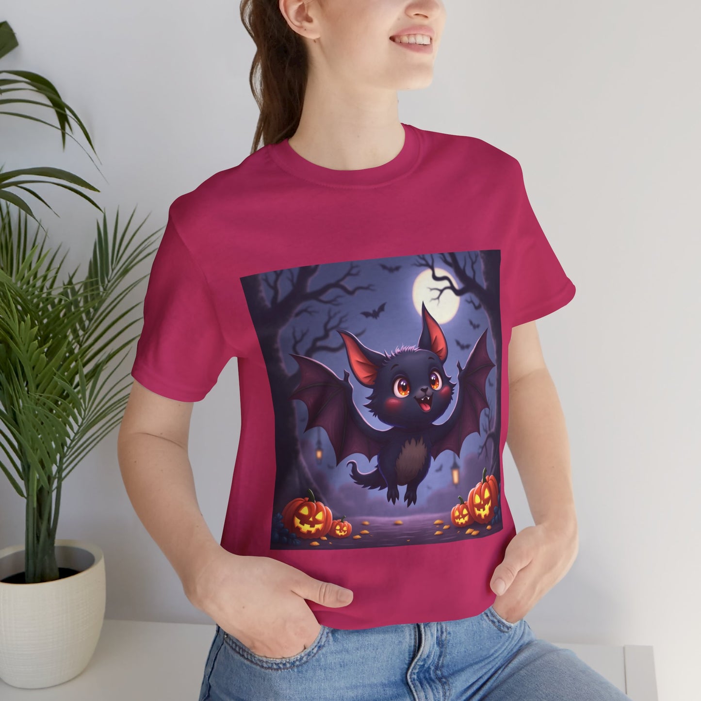 Spooky Cute Bat Unisex Jersey Tee