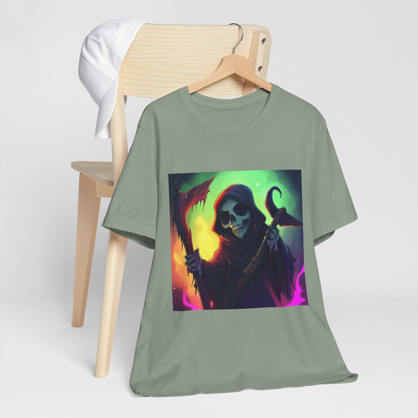 Colorful Grim Reaper Unisex Jersey Short Sleeve Tee