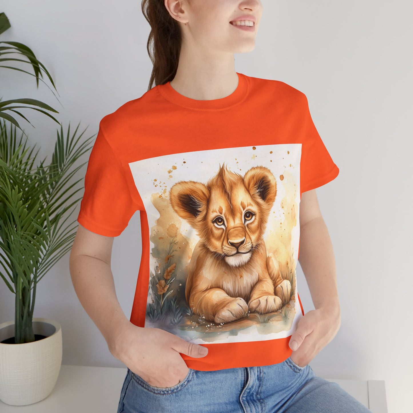 Cute Lion Cub Unisex Jersey Short Sleeve Tee