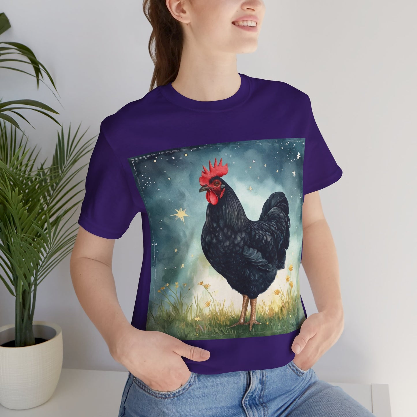 Black Chicken Unisex Jersey Short Sleeve Tee