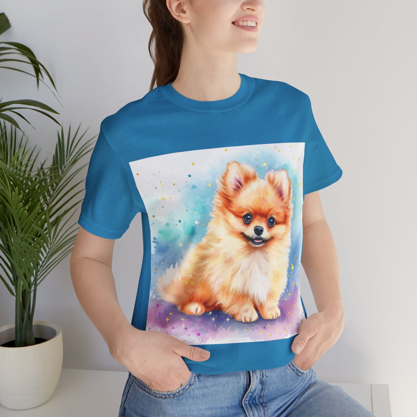 Pomeranian Unisex Jersey Short Sleeve Tee