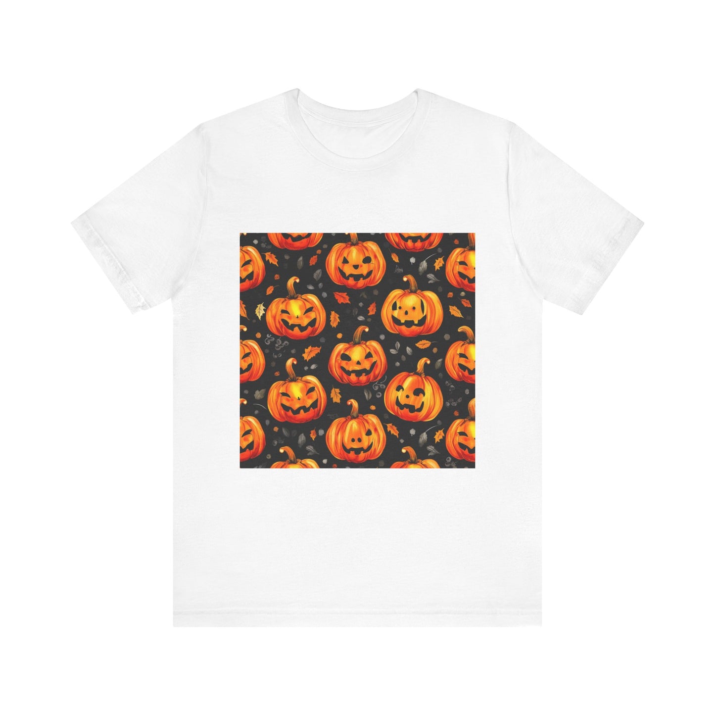 Cute Pumpkin Pattern Unisex Jersey Short Sleeve Tee