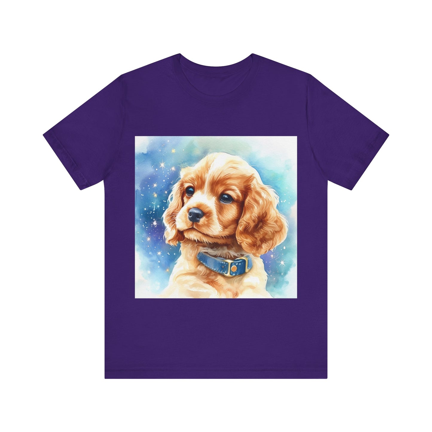 Starry Cocker Spaniel Unisex Jersey Short Sleeve Tee