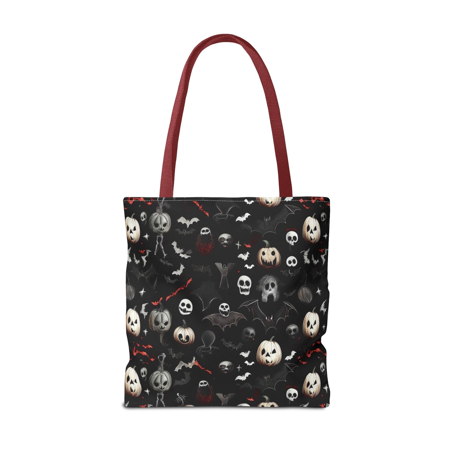 Creepy Halloween Pattern Tote Bag (AOP)