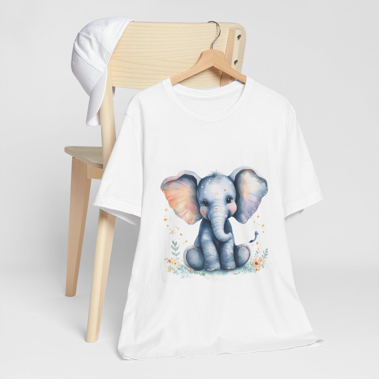 Adorable Baby Elephant Unisex Jersey Short Sleeve Tee