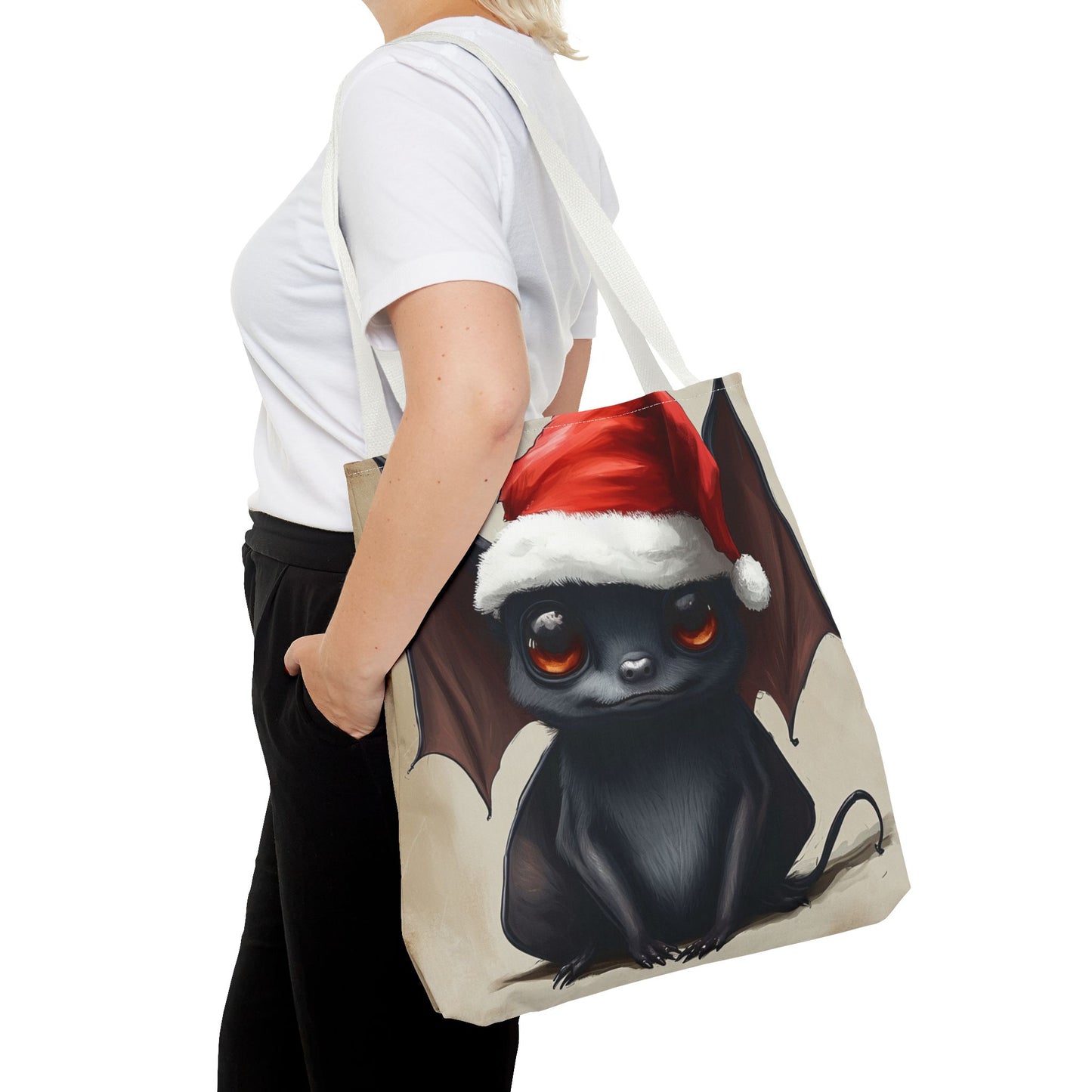 Santa Hat Bat Tote Bag (AOP)