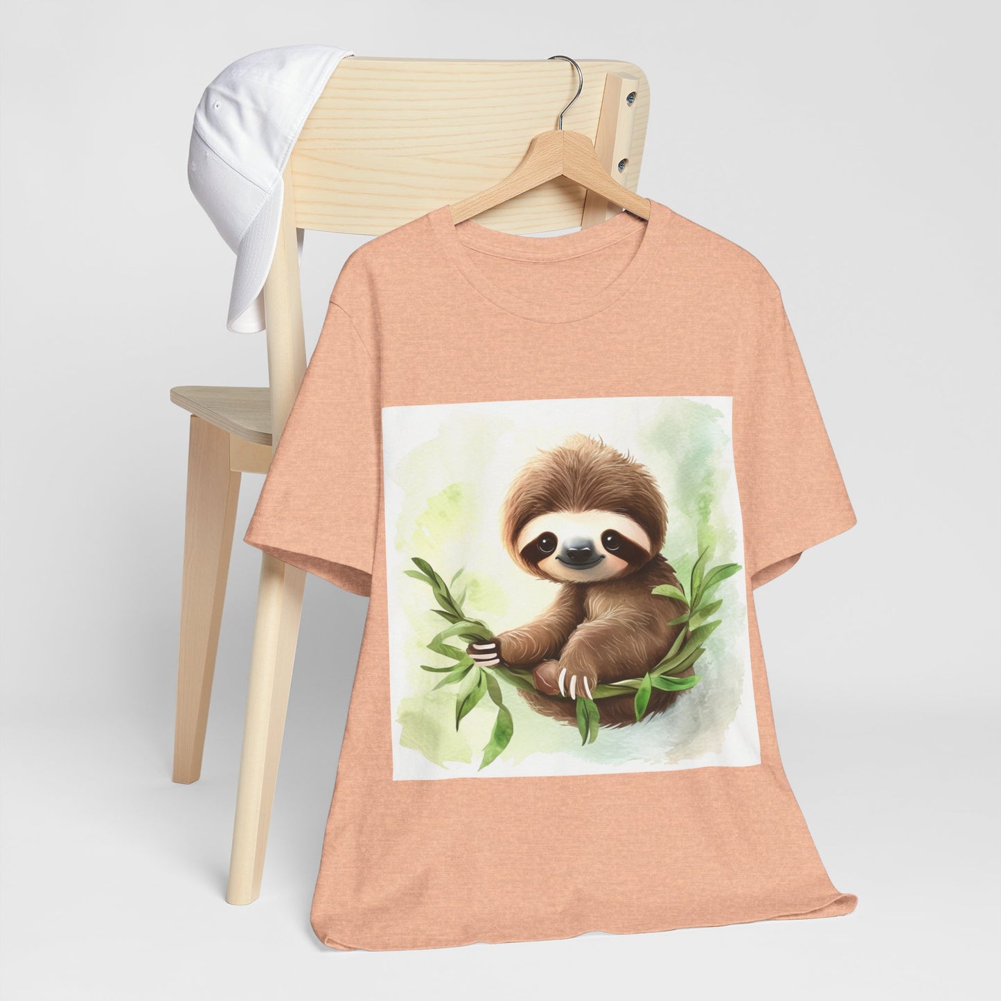 Playful Sloth Unisex Jersey Short Sleeve Tee