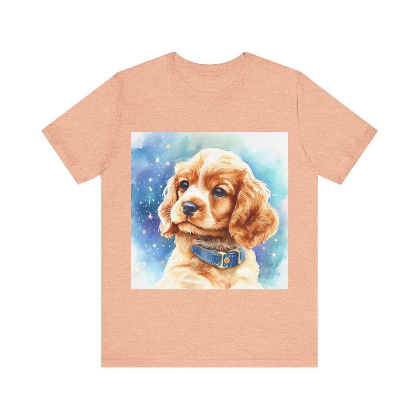 Starry Cocker Spaniel Unisex Jersey Short Sleeve Tee