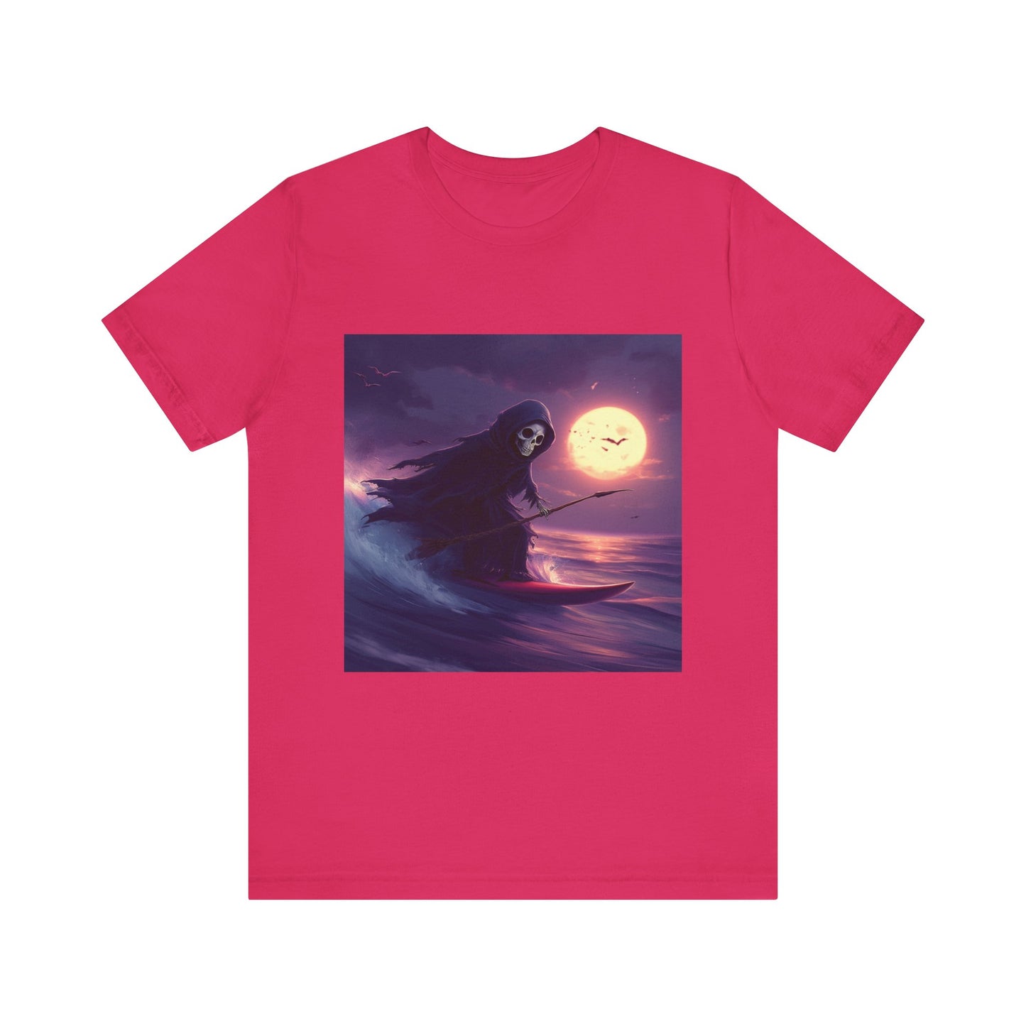 Surfing Grim Reaper Unisex Jersey Short Sleeve Tee