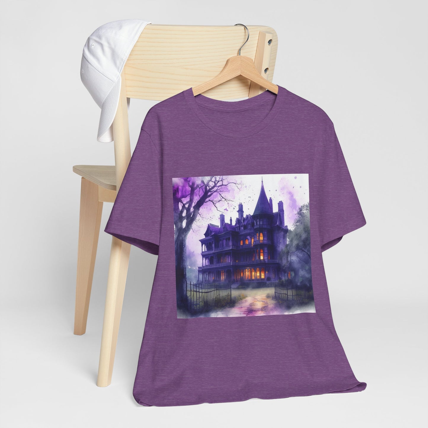 Haunted House Unisex Jersey Short Sleeve Tee