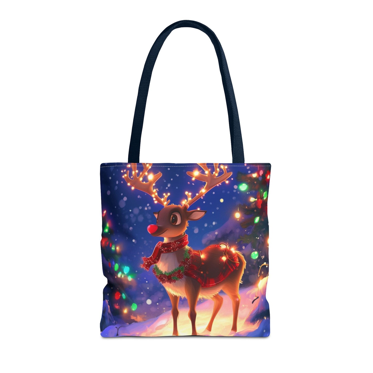 Red Nose Reindeer Tote Bag (AOP)