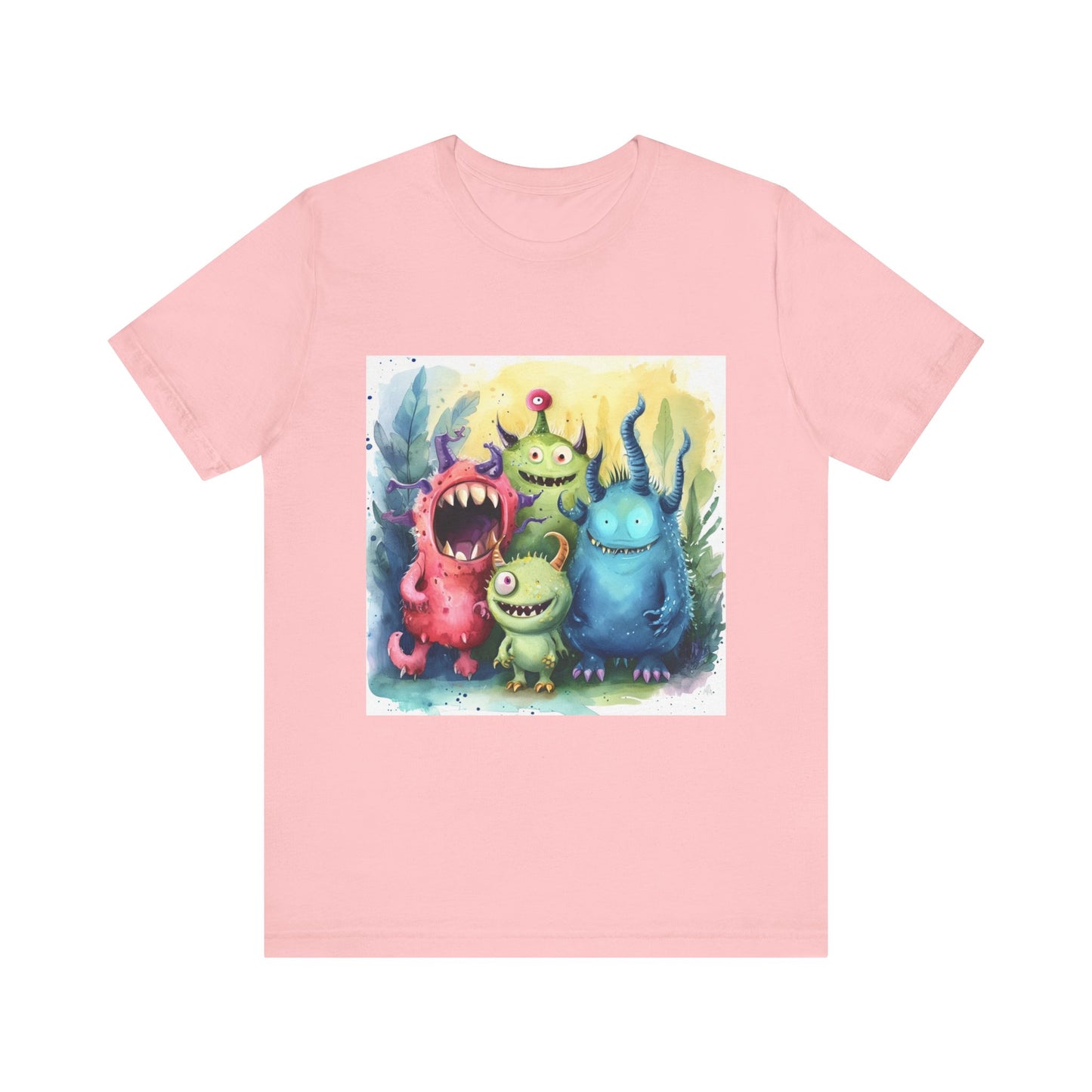 Cute Cartoon Monsters Unisex Jersey Short Sleeve Tee