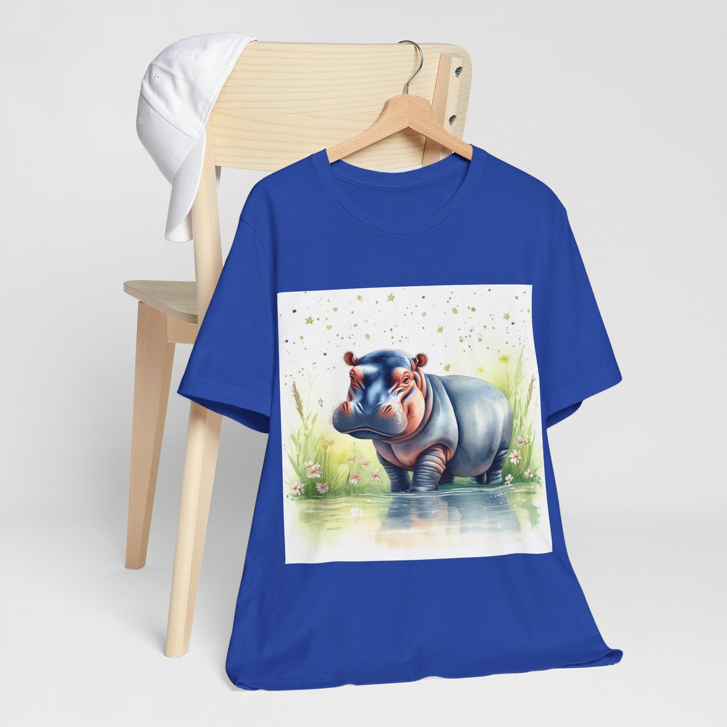 Cute Hippo Unisex Jersey Short Sleeve Tee