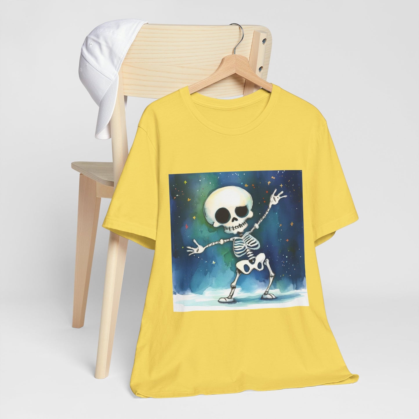 Cute Dancing Skeleton Unisex Jersey Short Sleeve Tee