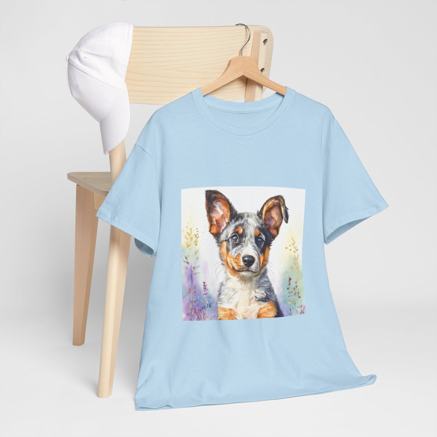 Australian Cattle Dog Puppy Unisex Heavy Cotton Tee