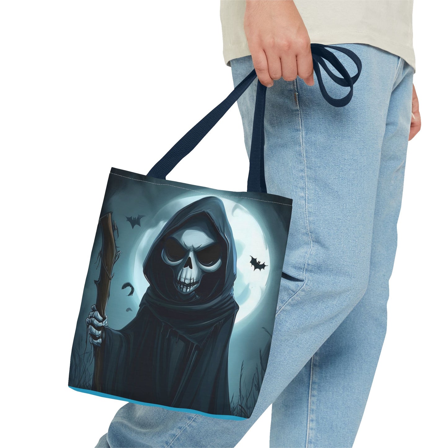 Spooky Grim Reaper Tote Bag (AOP)