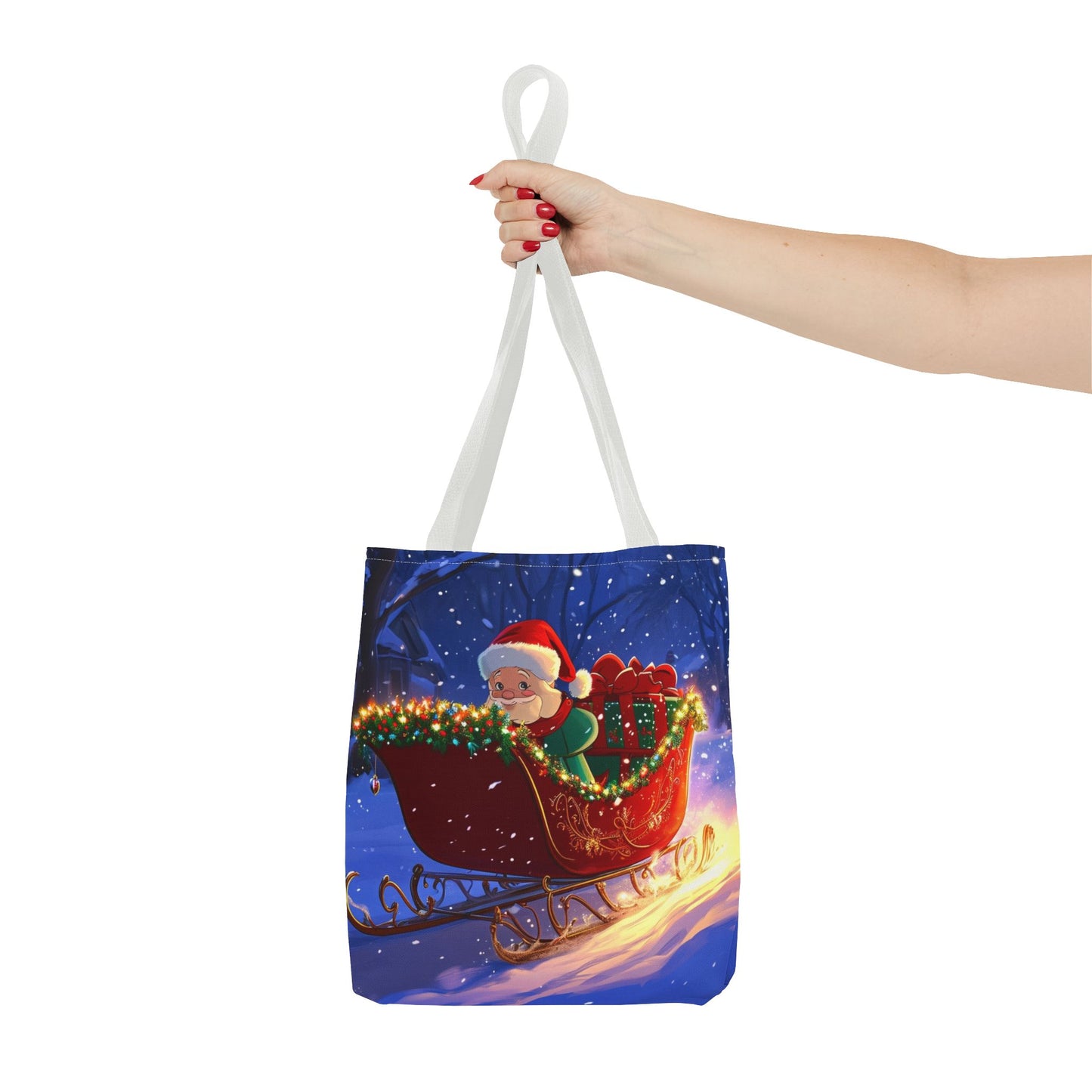 Cute Cartoon Santa Tote Bag (AOP)