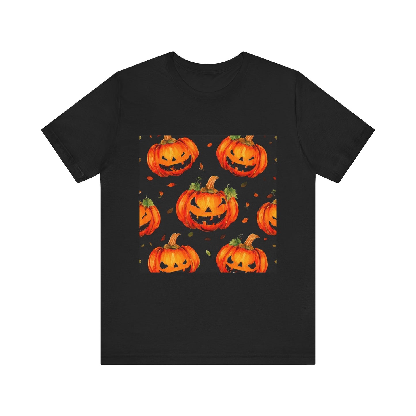 Happy Pumpkin Pattern Unisex Jersey Short Sleeve Tee