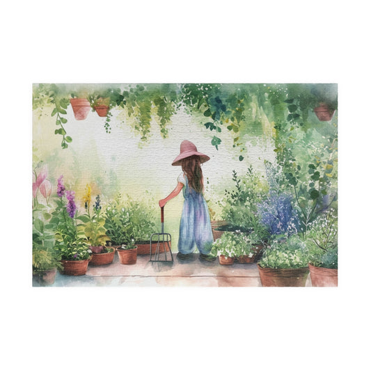 Cute Gardening Watercolor Puzzle (110, 252, 520, 1014-piece)