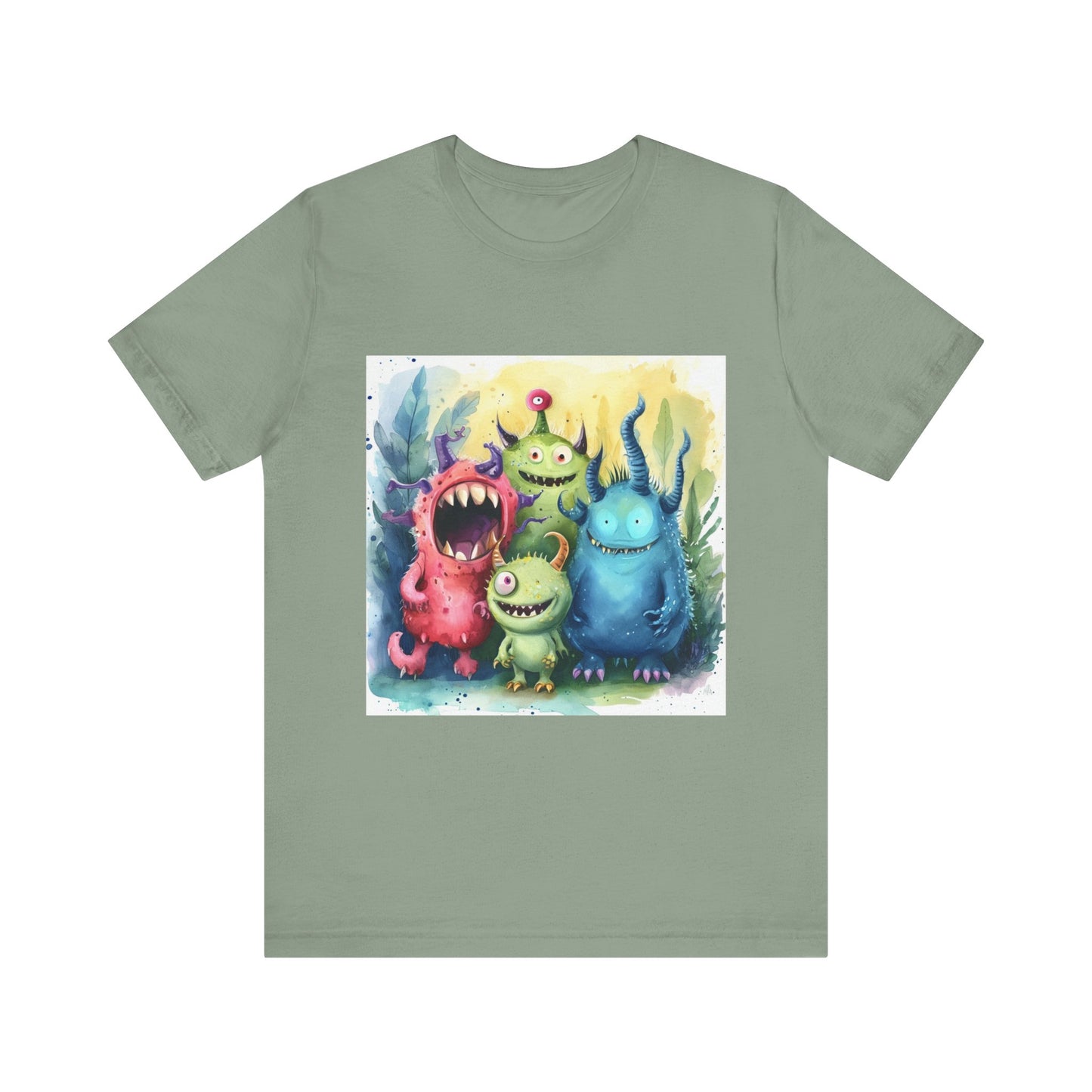 Cute Cartoon Monsters Unisex Jersey Short Sleeve Tee