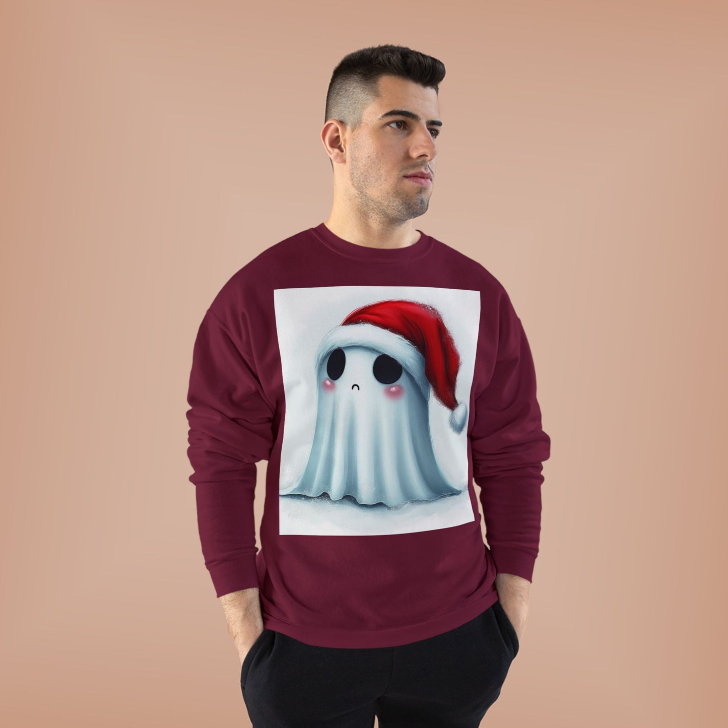 Holiday Ghost Unisex EcoSmart® Crewneck Sweatshirt