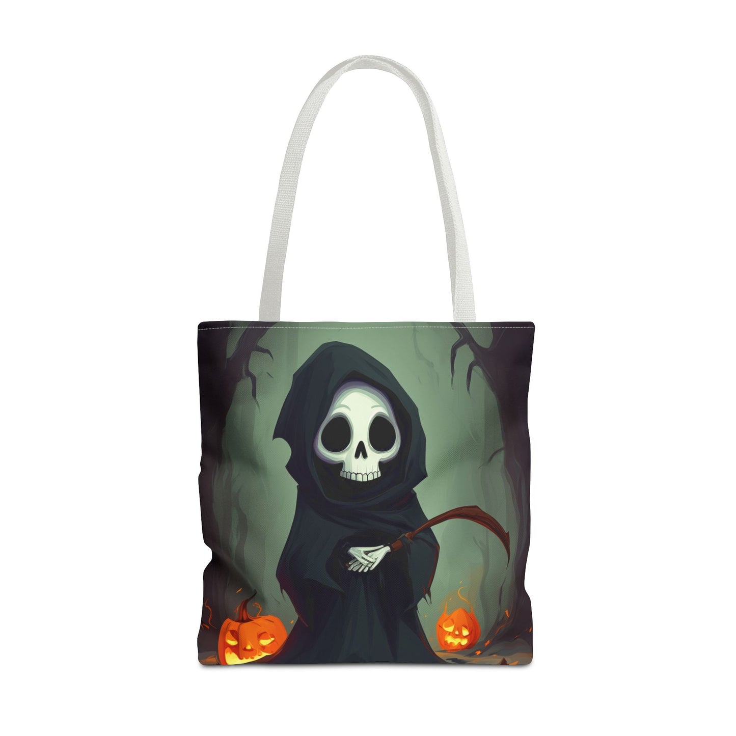 Spooky Forest Grim Reaper Tote Bag (AOP)