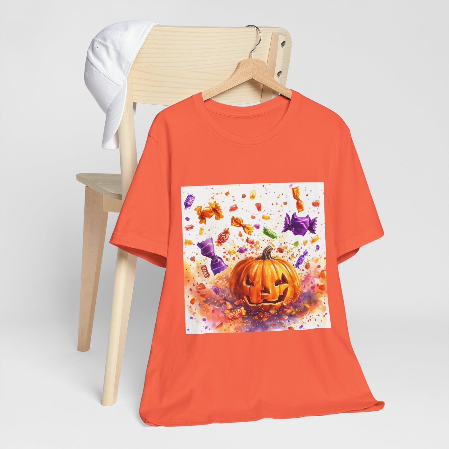 Jack o Lantern Candy Unisex Jersey Short Sleeve Tee