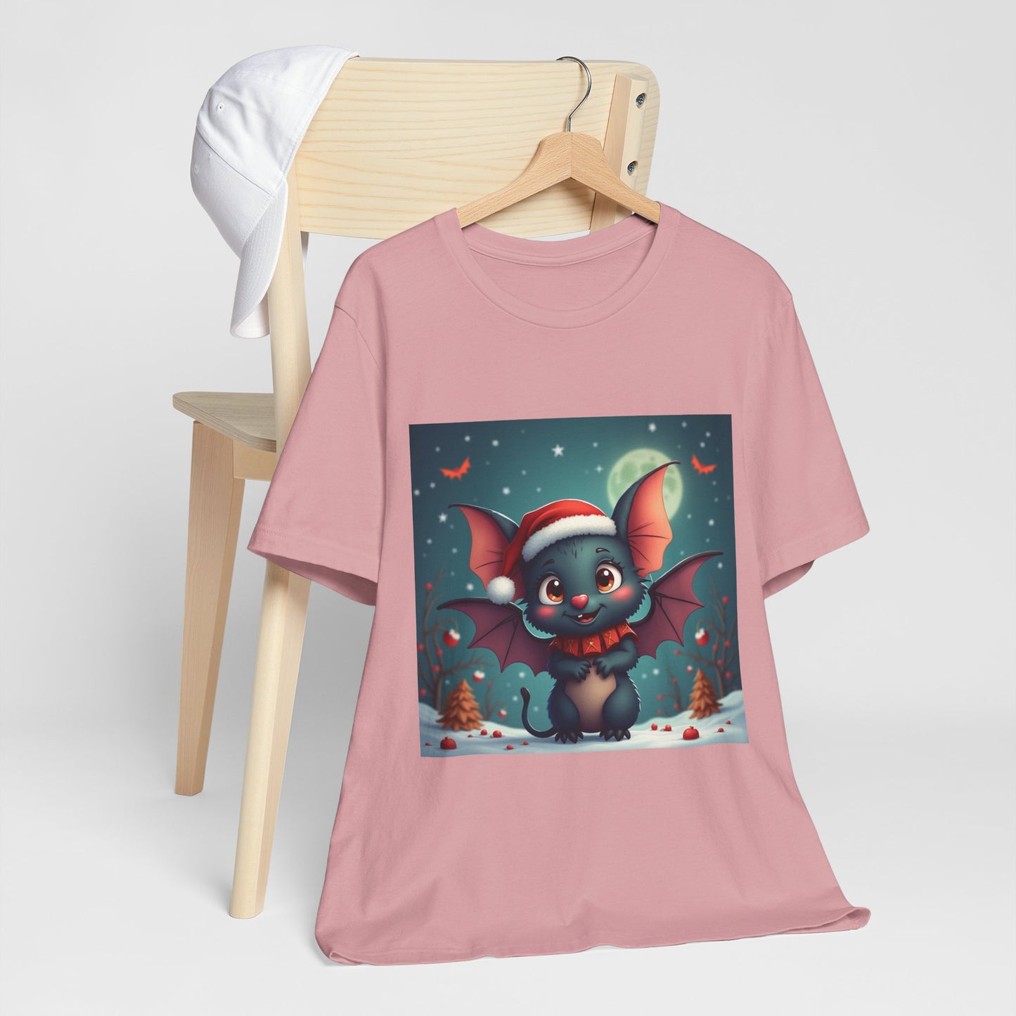 Cartoon Festive Bat Unisex Jersey Tee