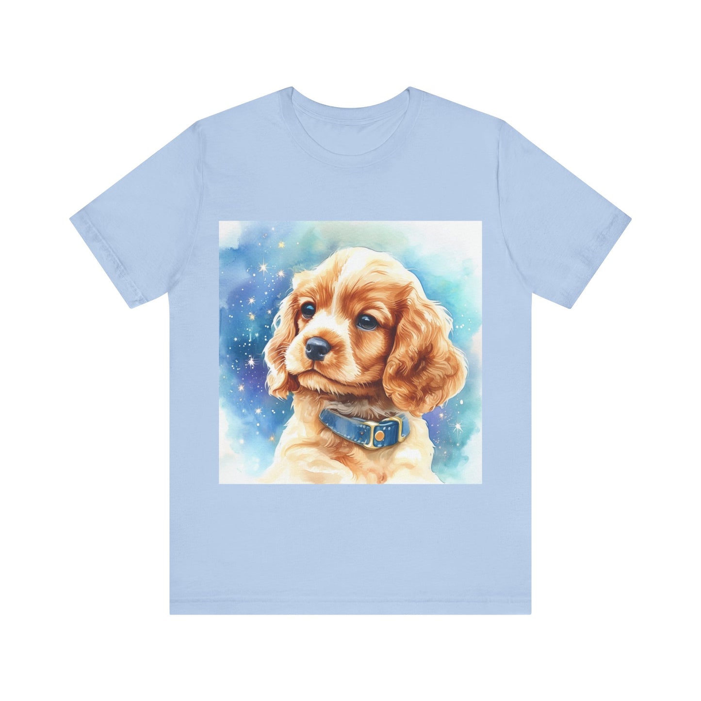 Starry Cocker Spaniel Unisex Jersey Short Sleeve Tee