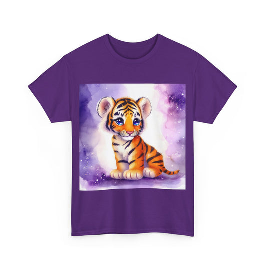 Adorable Baby Tiger Unisex Heavy Cotton Tee