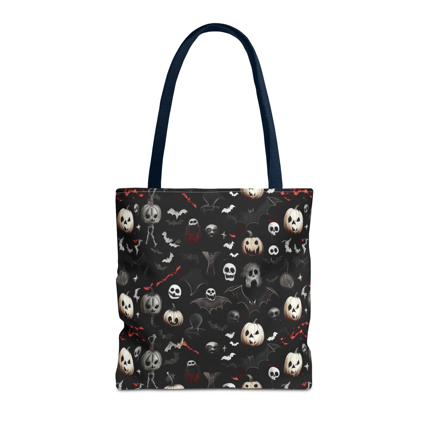 Creepy Halloween Pattern Tote Bag (AOP)