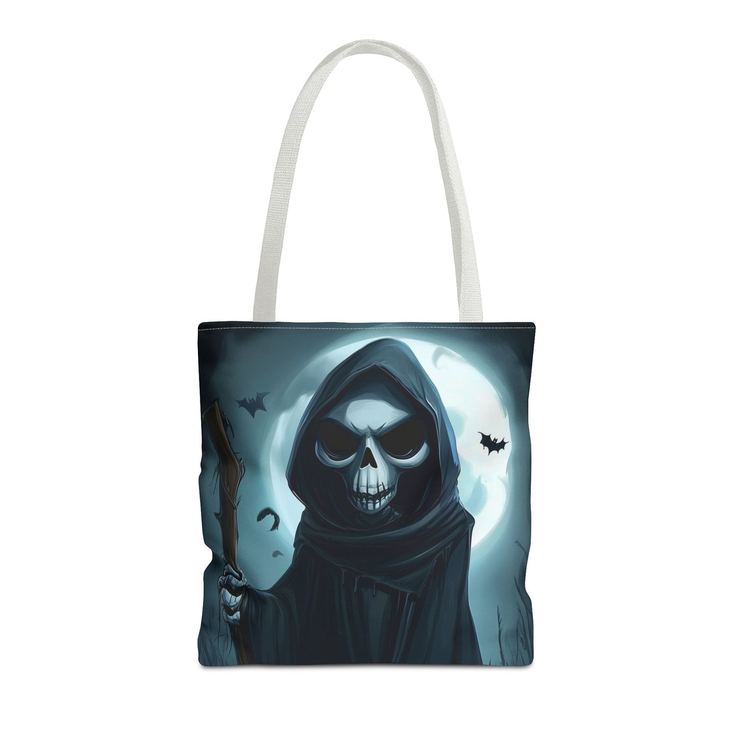 Spooky Grim Reaper Tote Bag (AOP)