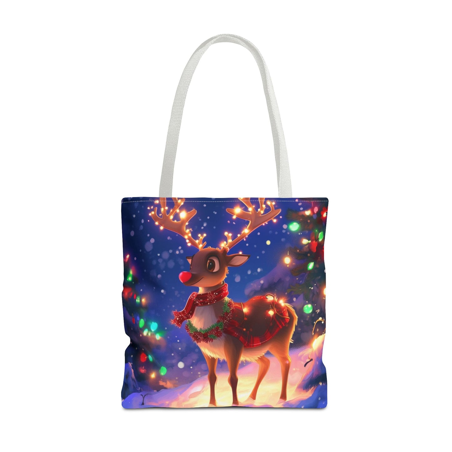 Red Nose Reindeer Tote Bag (AOP)