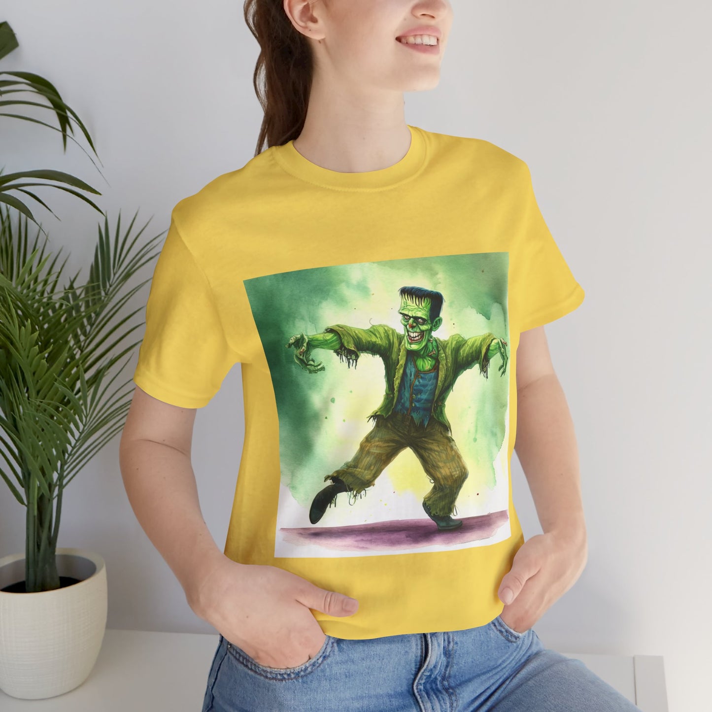 Funny Frankenstein Unisex Jersey Short Sleeve Tee