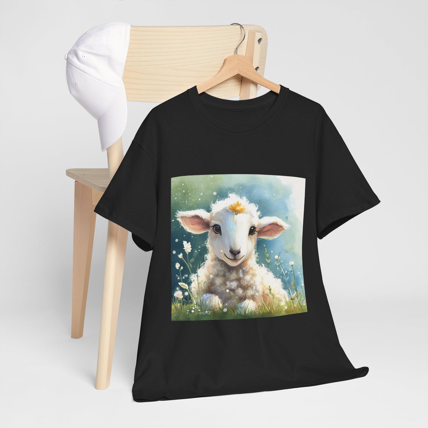 Cute Lamb Unisex Heavy Cotton Tee