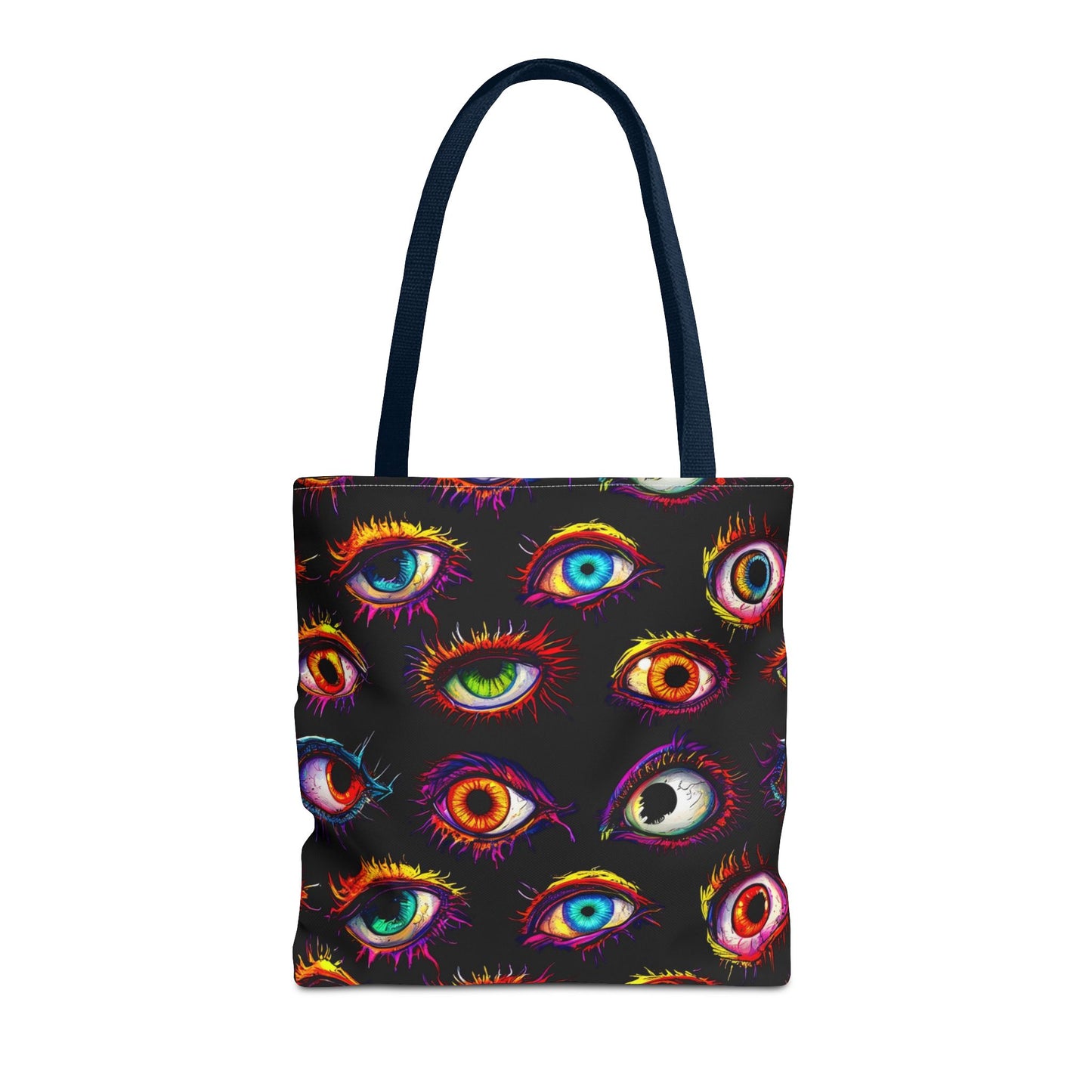 Colorful Spooky Eye Pattern Tote Bag (AOP)